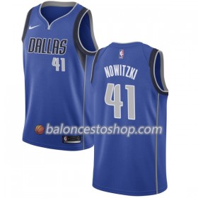 Camiseta Hombre NBA Dallas Mavericks Dirk Nowitzki 41 Nike 2017-18 Royal Swingman